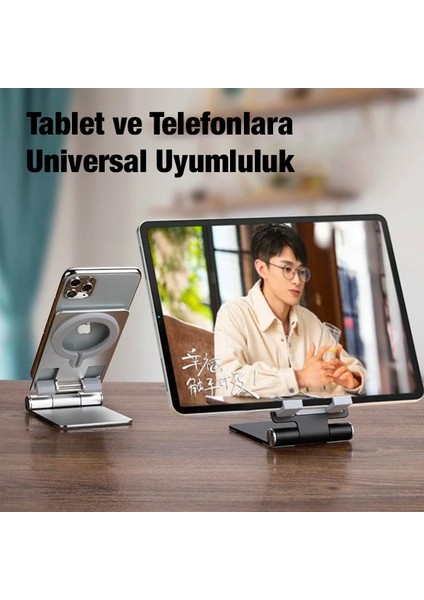 Ally Z19 Çok Fonksiyonlu Magsafe Uyumlu Masaüstü Telefon STANDI-(5775) - MCT5826-7815