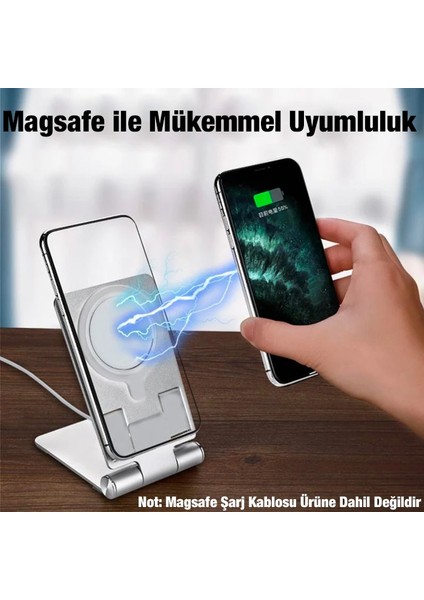 Ally Z19 Çok Fonksiyonlu Magsafe Uyumlu Masaüstü Telefon STANDI-(5775) - MCT5826-7815