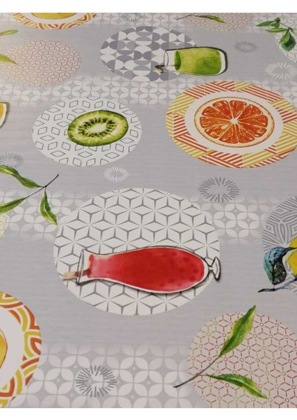 Elyaflı Pvc Muşamba - Desenli Silinebilir Masa Örtüsü