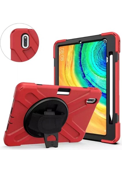 Huawei Matepad Pro 10.8 Kılıf Shockproof 3 Katmanlı Standlı Zırh KILIF-(5775) - MCT6389-3653