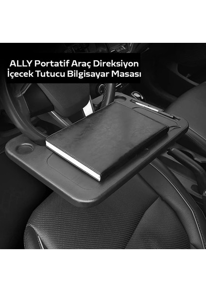 Ally Portatif Araç Direksiyon Içecek Tutucu Bilgisayar MASASI-(5775) - MCT1145-2148