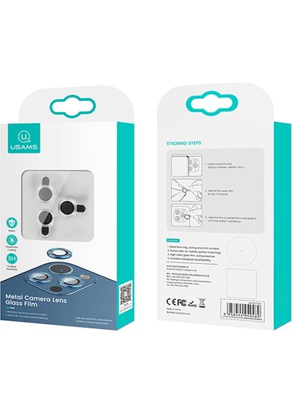 Usams Iphone 12 Pro Max 3D Metal Çerçeveli Kamera Lens KORUYUCU-(5775) - MCT5375-4981 indirimleri