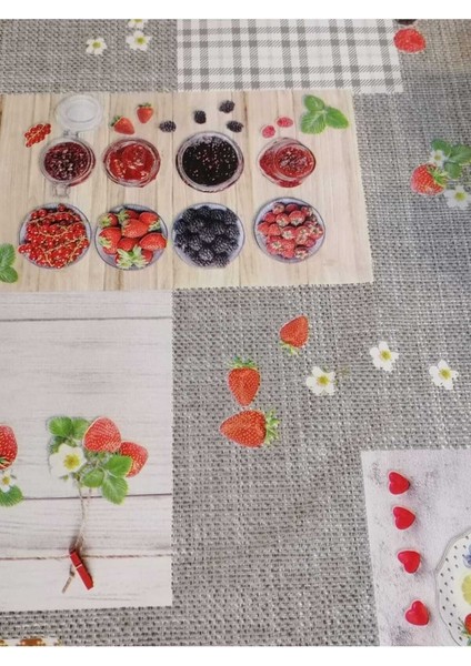 Elyaflı Pvc Muşamba - Desenli Silinebilir Masa Örtüsü indirimleri