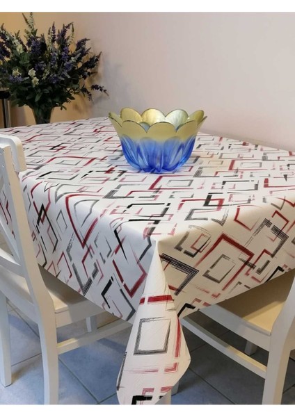 Elyaflı Pvc Muşamba Desenli Silinebilir Masa Örtüsü