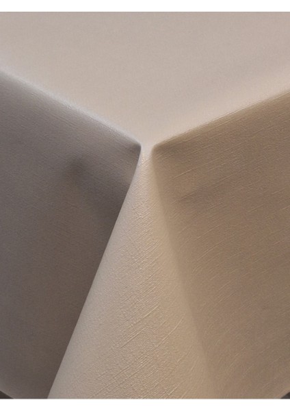 Elyaflı Pvc Muşamba - Desenli Silinebilir Masa Örtüsü ( Bej) indirimleri