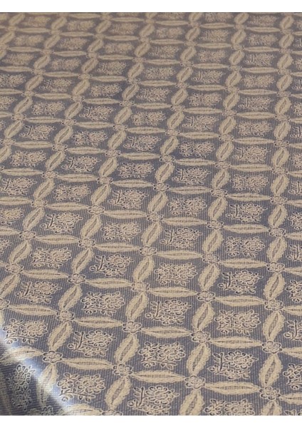Elyaflı Pvc Muşamba - Desenli Silinebilir Masa Örtüsü (Gri)