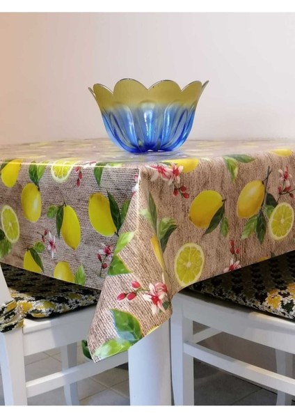 Elyaflı Pvc Muşamba - Desenli Silinebilir Masa Örtüsü