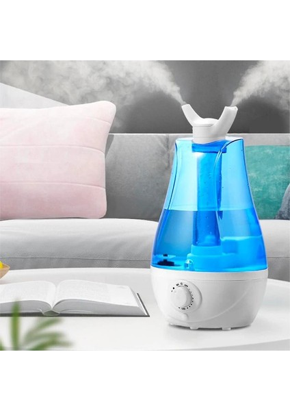 Ezere Qtum9 Çift Sprey Ultrasonik Hava Nemlendirici 3.5l KLS-204-(5775) - MCT6481-6176