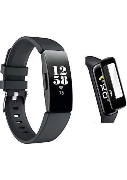 Fitbit Inspire 2 3D Kavisli Pc+Pmma Full Ekran KORUYUCU-(5775) - MCT2726-2631