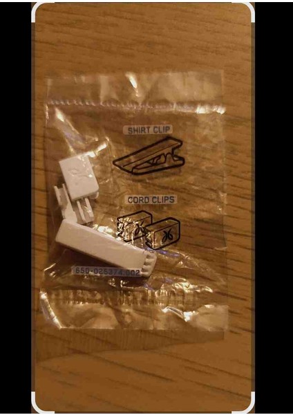 Earbuds Accessories Shirt Clip & Cord Clips White Nıp