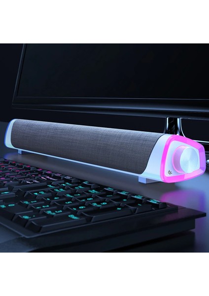 Ally Rgb Bas Soundbar Tv Ses Sistemi ve Bilgisayar Masaüstü Bluetooth Hoparlör Su - MCT7915-9426