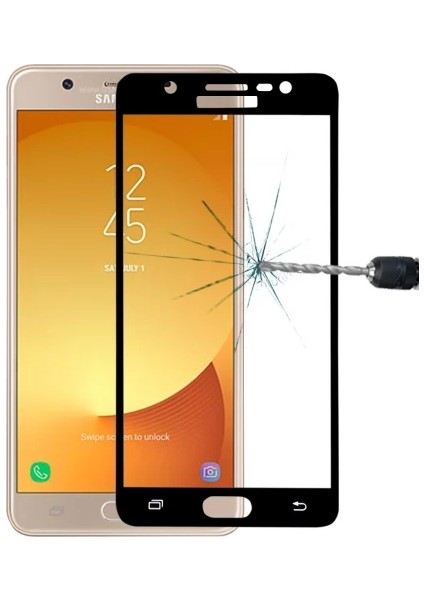 Sm Galaxy J7 Max Için Full Kaplama Kırılmaz Cam Ekran KORUYUCU-(5775) - MCT3905-5615