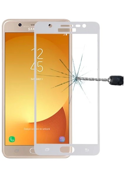 Sm Galaxy J7 Max Için Full Kaplama Kırılmaz Cam Ekran KORUYUCU-(5775) - MCT3905-5615
