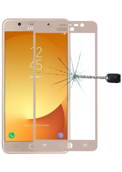 Sm Galaxy J7 Max Için Full Kaplama Kırılmaz Cam Ekran KORUYUCU-(5775) - MCT3905-5615