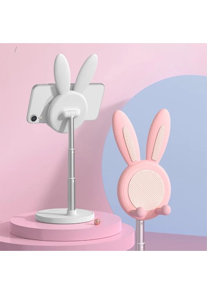 Ally Cute Masaüstü Telefon Tablet Tutucu Stand Uzatılabilir HAREKETLI-(5775) - MCT4487-4104
