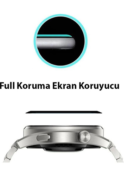 Huawei Watch 3 Pro 3D Full Kaplama Ekran Koruyucu PET+PMMA-(5775) - MCT5389-5560