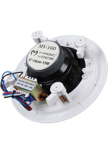 16 cm 15W Tweeterli Beyaz Trafolu Alçıpan Tavan Hoparlör (4767) - MCT1465-1126