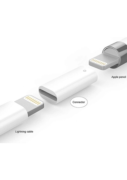 Ally Apple Pen Pencil Kalem USB Şarj Cihazı Lightning ADAPTÖRÜ-(5775) - MCT1179-6686