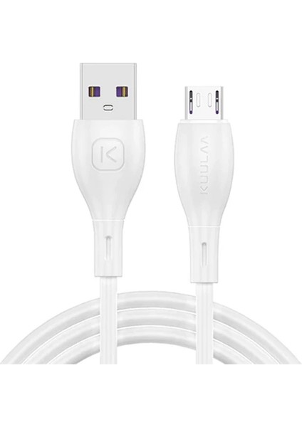 Kuulaa Liquid Silicone Mikro USB 2.4A Hızlı Şarj Kablosu 1METRE-(5775) - MCT3644-6350