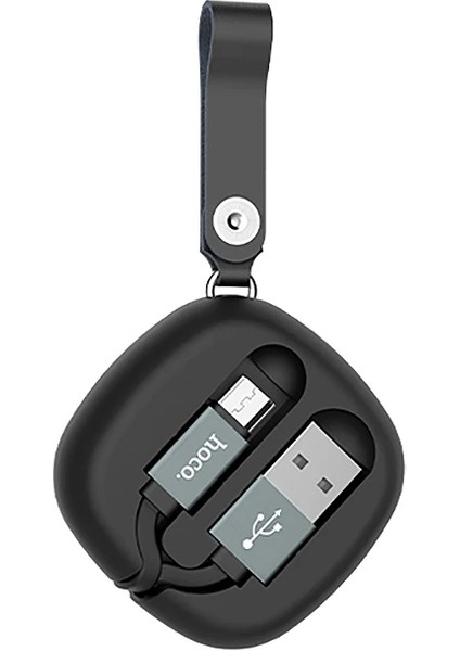 Hoco U33 Taşıma Çantalı Mikro USB KABLO-(5775) - MCT8235-1494