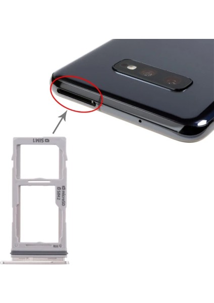Sm Galaxy S10+/S10/S10E Sim Kart Kapağı Tutucu Sim Yuvası (2SİM)-(5775) - MCT2852-6571 fiyatları