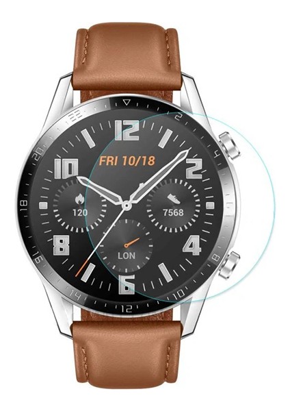 Huawei Watch Gt 2 46MM (2019) Tempered Kırılmaz Cam KORUYUCU-(5775) - MCT7399-1998