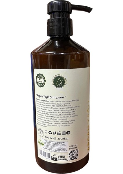 Argan Şampuan 600 Ml, 3ADET, DVD Lokman Aktar