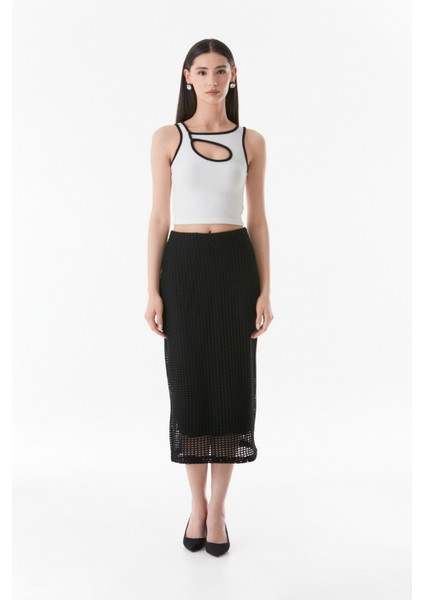 Basic Beli Lastikli Triko Etek fiyatları