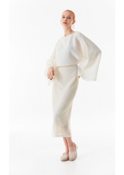 Basic Beli Lastikli Triko Etek fiyatları