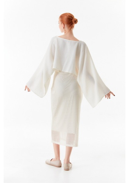 Basic Beli Lastikli Triko Etek modelleri