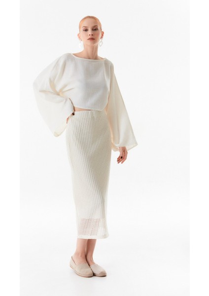 Basic Beli Lastikli Triko Etek indirimleri