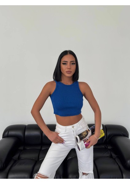 Yuvarlak Yaka Crop