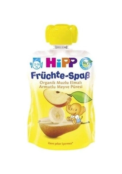 Bfs p Organik Muzlu Elmalı Armutlu Meyve Püresi 100 gr