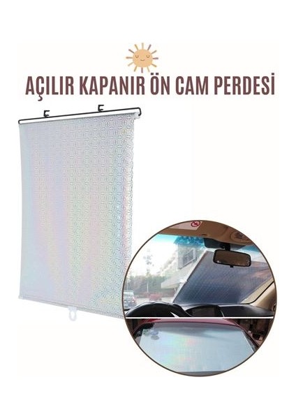 Fırsat Byr Aynalı Yansıtıcılı Açılır Kapanır Ön Cam Perdesi Yeni
