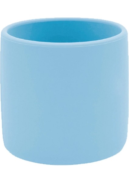 Silikon Mini Bardak Mineral Blue