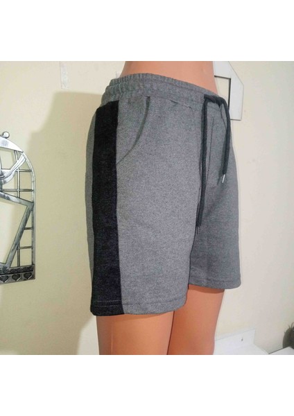 Gri Dar Kesim Kısa Şort fiyatları
