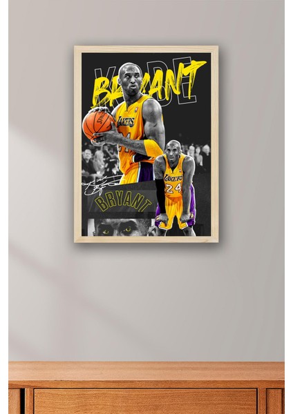 Kobe Bryant Çerçeveli Tablo - Los Angeles Lakers Nba Posteri Tablo fiyatları