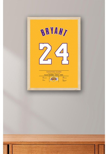 Kobe Bryant Forma Çerçeveli Tablo - Los Angeles Lakers Nba Posteri Tablo fiyatları