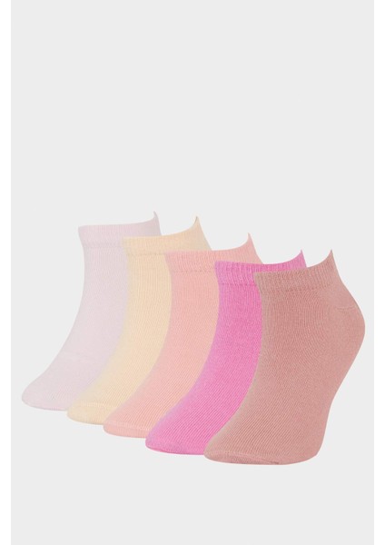 Kız Çocuk 5'li Pamuklu Patik Çorap F8564A8NS
