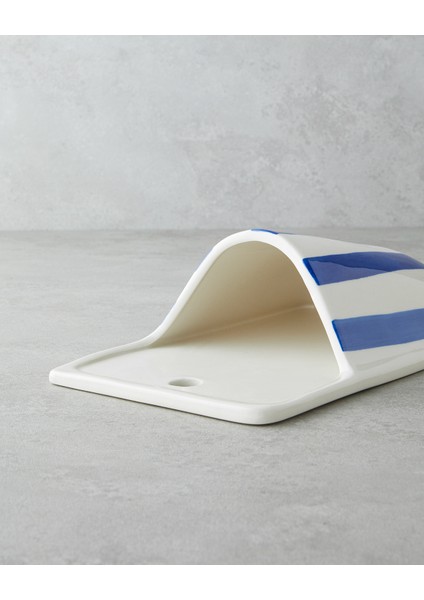 Blenda Duvar Aksesuarı 8 cm Mavi-Beyaz
