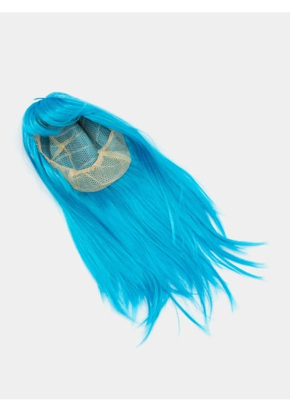 Bfs Açık Mavi Renk Uzun Düz Parti Peruğu modelleri