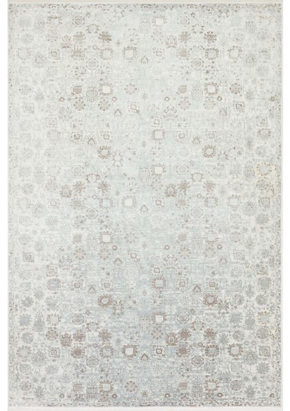 Heriz 8213 Krem - Viskon Bambu Dokuma Halı | Modern Salon Halısı indirimleri