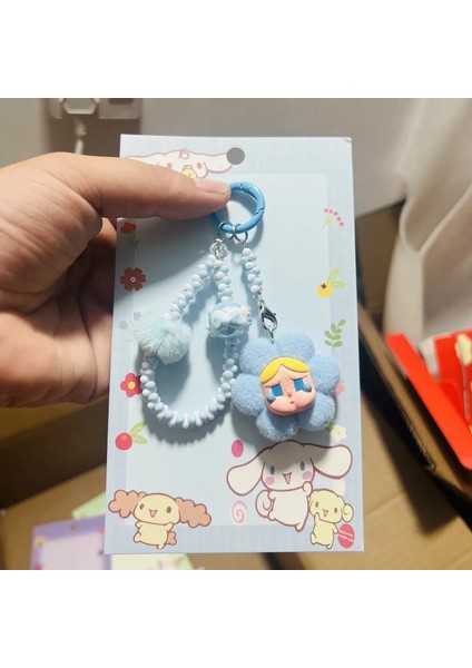 Kawaii Crybaby Uçan Küçük Polis Zinciri Sırt Çantası Kolye Inspearl Boncuklu Bilezik Aksesuarları Dekorasyon Anahtarlık Renk: Turuncu (Yurt Dışından)