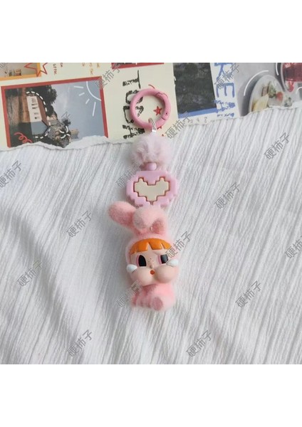 Kawaii Crybaby x Uçan Küçük Polis Zinciri Sırt Çantası Kolye Boncuk Aksesuarları ile Bilezik Anahtarlık Dekorasyon Color: Yeşil (Yurt Dışından)