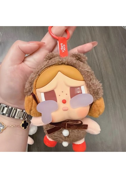 Crybaby Peluş Anahtar Animasyon Animasyon Karikatür Keychain Kawaii Sırt Çantası Dekorasyon Araba Anahtar AksesuarErkek ve Kadın Hediyeler Renk: C (Yurt Dışından)