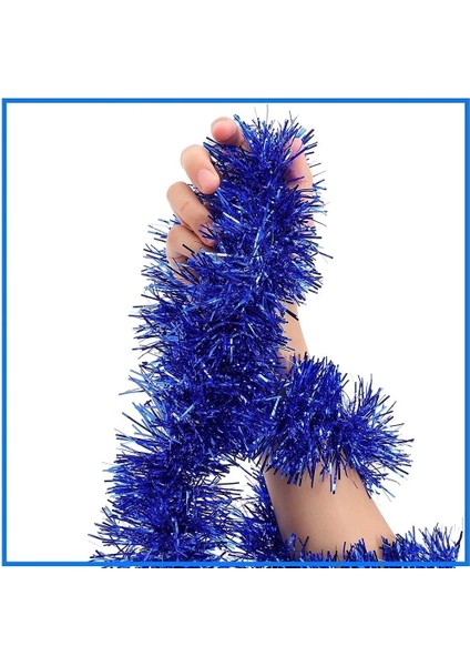 Bfs Parti Için Sim Süs 2 Metre Uzunluk 6 cm Genişlik Mavi Renk Ithal