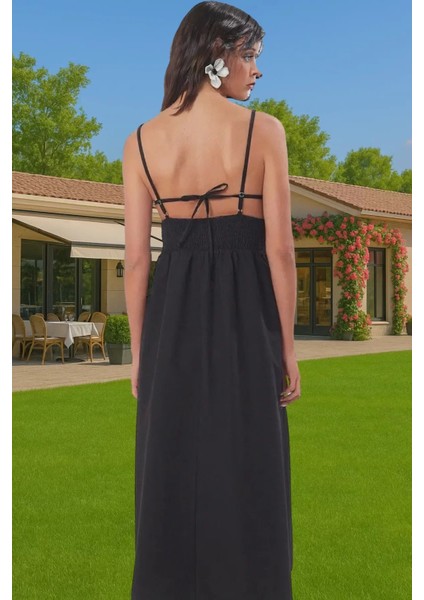 Kadın Yazlık Dantelli A Line Midi Elbise %53 Pamuk %47 Polyester Modern Stil Dayanıklı Malzeme fırsatları