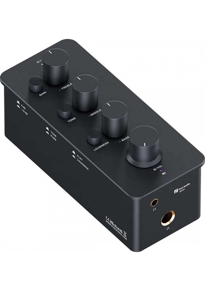 SK01 Hi-Fi Kulaklık Amplifikatörü, Ekolayzır Ön Amplifikatör, Baslı, Orta Yükseklikte Ses Regülatörü ve Ses Dengelemesi, Taşınabilir A Sınıfı Analog Amplifikatör, 3,5 mm ve 6,35 mm
