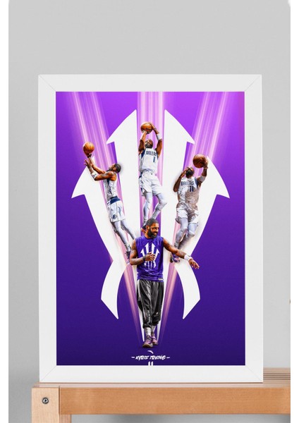 Kyrie Irving Çerçeveli Tablo - Dallas Mavericks Nba Posteri Tablo