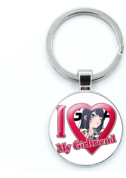 Ado Kyogen x Uta Ado Anahtarlık Aksesuarlarını Seviyorum Cam Dome Cabochon Kolye Metal Anahtar Yüzük Doğum Günü Si Hayranları Souvenir 3 (Yurt Dışından)